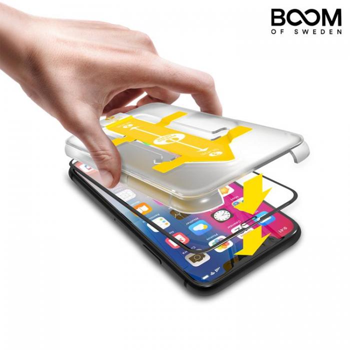 Boom of Sweden - BOOM Curved Hrdat Glas Skrmskydd iPhone XS Max