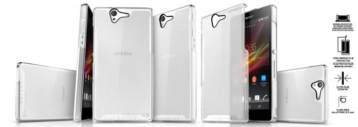 UTGATT4 - ITSkins Ghost Skal till Sony Xperia Z (Clear) + Skrmskydd