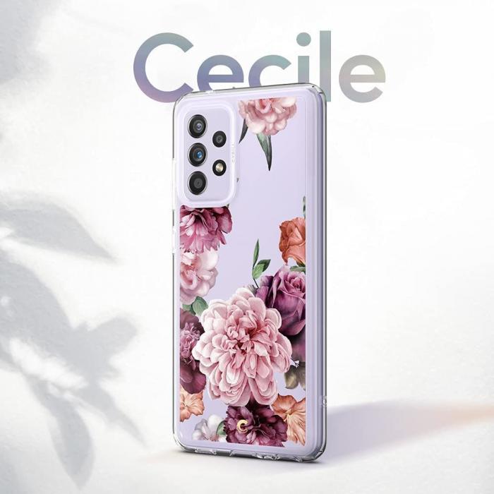 UTGATT5 - Spigen Skal Cyrill Cecile Galaxy A52 / A52s - Rose Floral