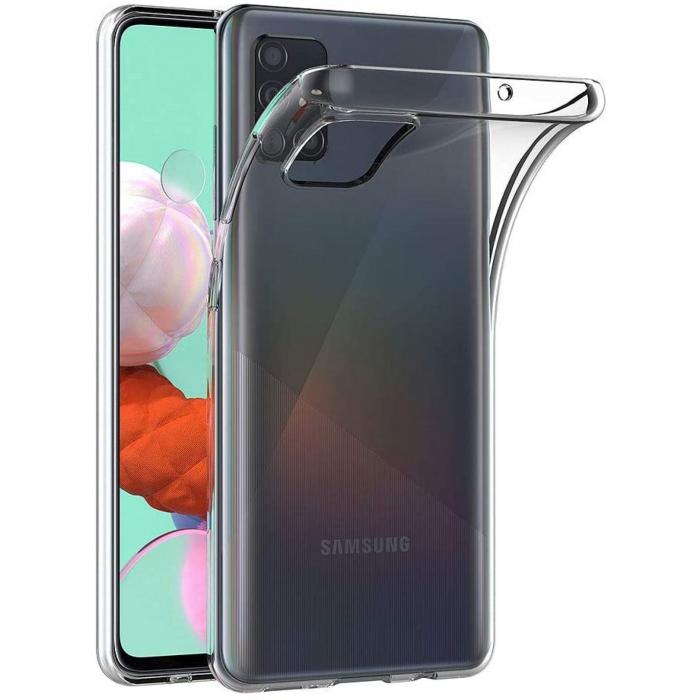 A-One Brand - Samsung Galaxy A51 Skal Clear 2mm Mjukplast Transparant
