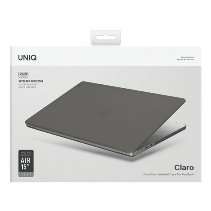 UNIQ - Uniq Macbook Air 15 Skal Claro - Transparent/Gr