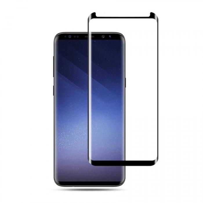 UTGATT5 - Mocolo Hrdat Glas Case Vnlig Galaxy S9 + Plus Svart