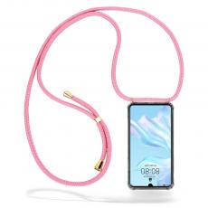 CoveredGear-Necklace - Boom Huawei P30 mobilhalsband skal - Pink Cord