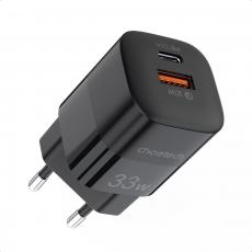 Choetech - Choetech Fast USB Väggladdare USB-C PD QC 33W - Svart