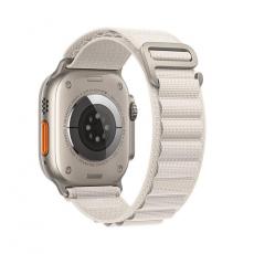 Forcell - Forcell Apple Watch (42/44/45/49mm) Armband F-Design - Ljusgrå