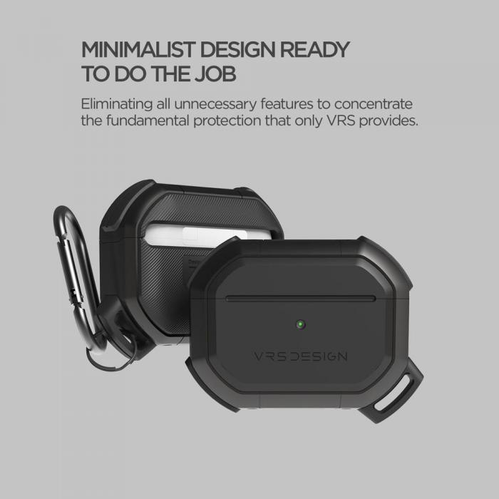 UTGATT1 - VRS DESIGN | Active Skal Apple Airpods Pro - Metal Black