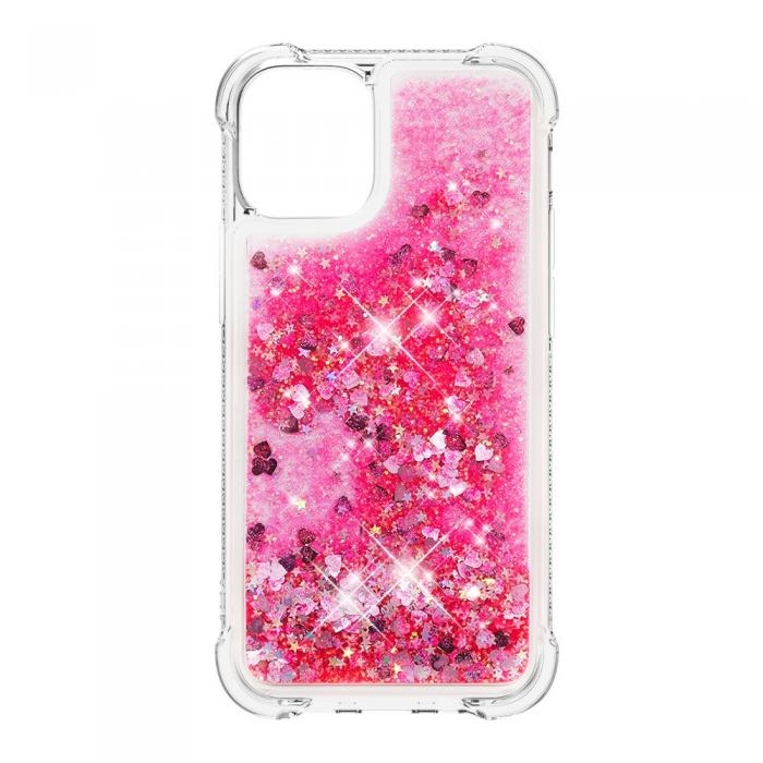 OEM - Drop-Proof Glitter Sequins Skal till iPhone 13 Mini - Rosa