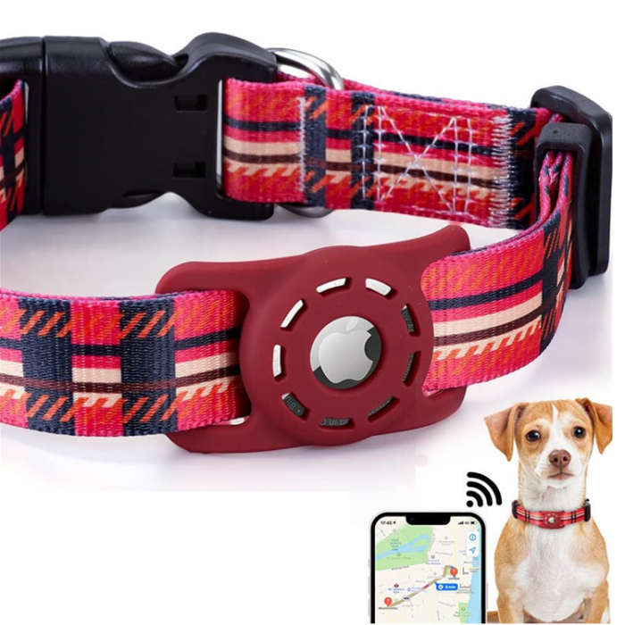 A-One Brand - Airtag Skal Digital Printing Pets Collar Cross Border - Rd