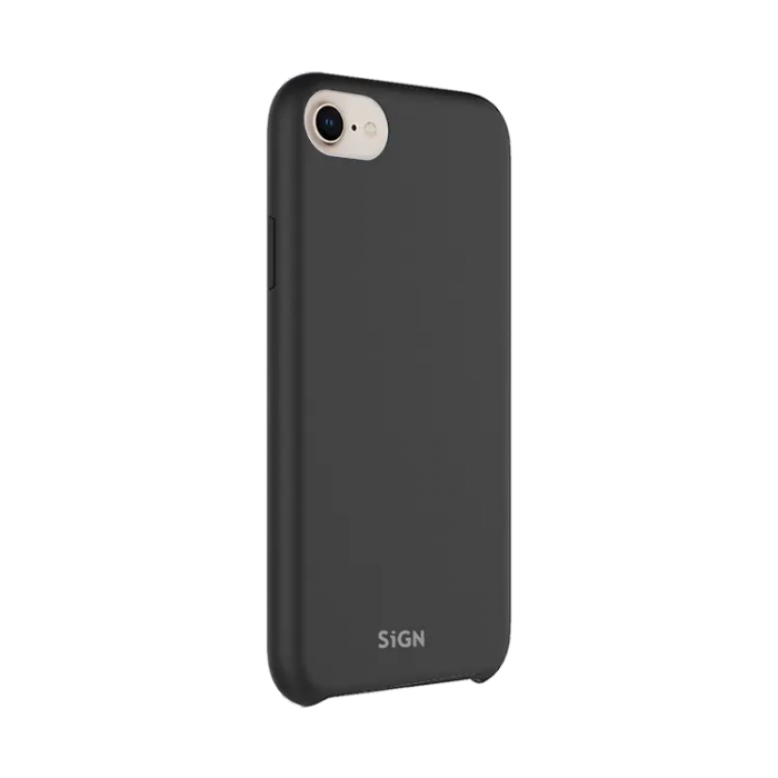 SiGN - SiGN iPhone 7/8/SE (2020/2022) Skal Liquid Silicone - Svart