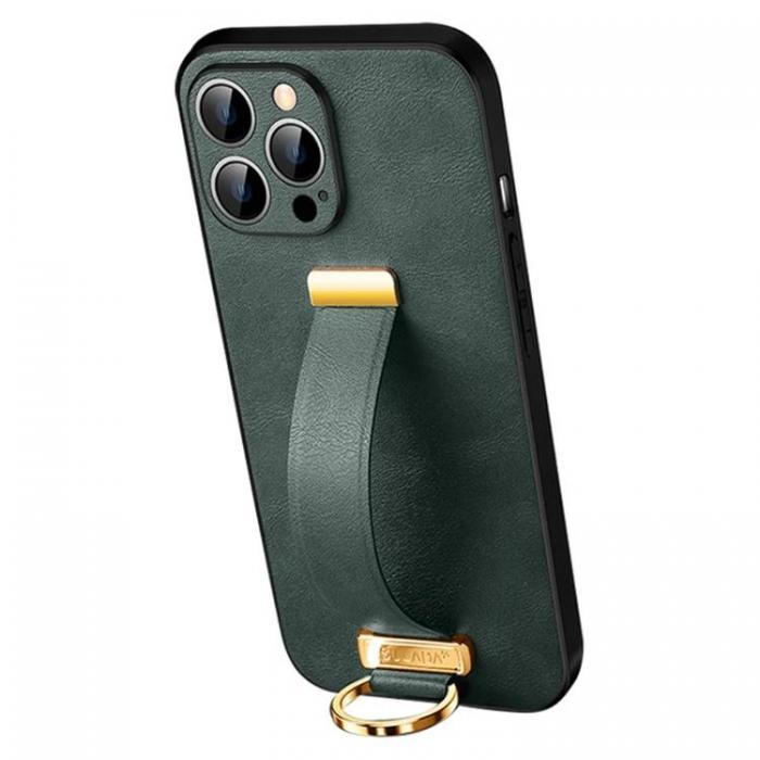 SULADA - SULADA iPhone 15 Pro Mobilskal Kickstand med Wristband - Grn