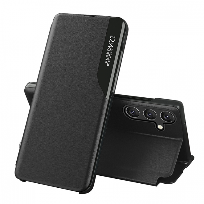 A-One Brand - Galaxy A54 5G Fodral Eco Lder View Flip - Svart