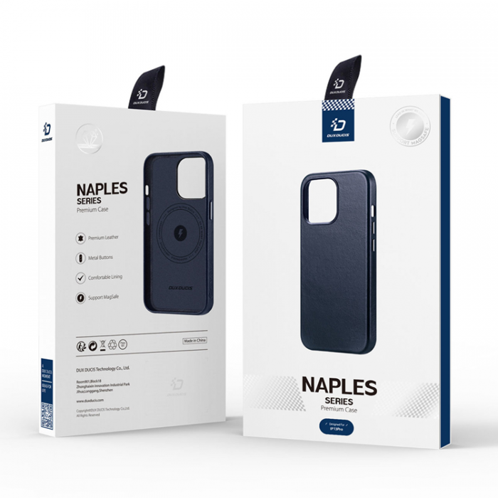 Dux Ducis - Dux Ducis iPhone 13 Pro Skal MagSafe Naples - Bl