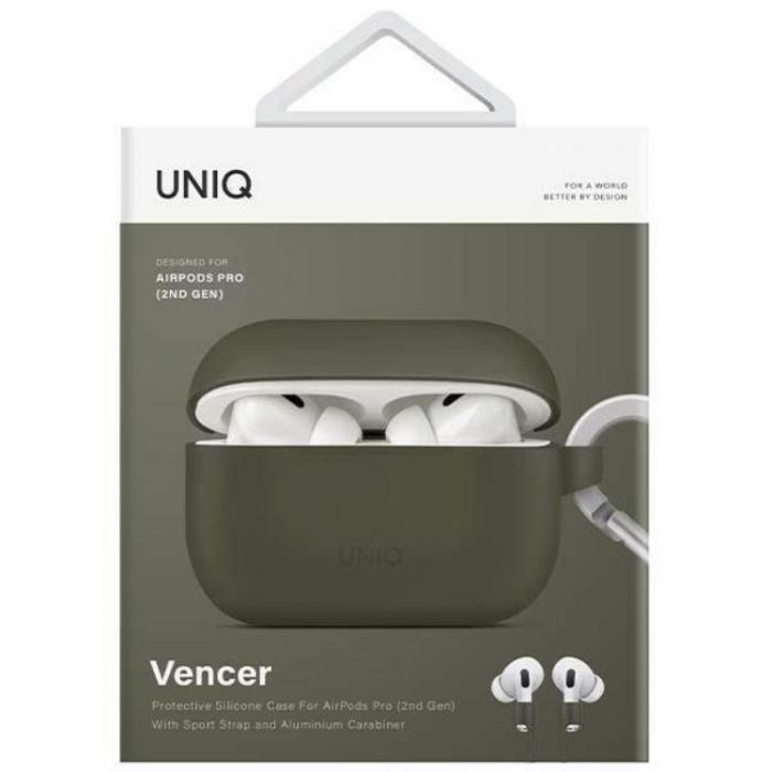 UNIQ - Uniq Airpods Pro 2 Skal Silicone Vencer - Moss Grn
