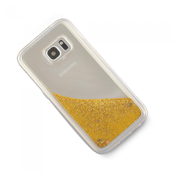 CoveredGear - Glitter Skal till Samsung Galaxy S7 Edge - Guld