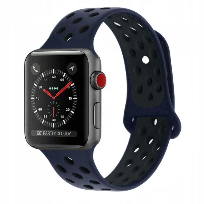 UTGATT5 - Tech-Protect Softband Apple Watch 1/2/3/4/5 (42 / 44Mm) Marin / Svart