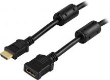 Deltaco - DELTACO HDMI förlängningskabel, 2m - Svart