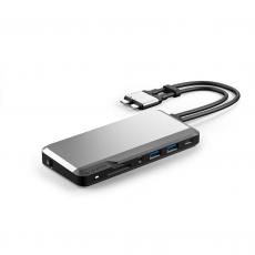 ALOGIC - ALOGIC Dual USB-C Super Hub 10-i-1-hubb Dual HDMI 4K@60Hz ? Rymdgrå