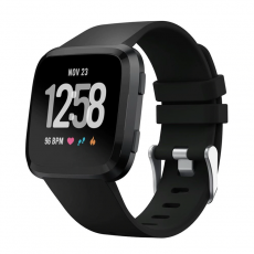 A-One Brand - FitBit Versa 2/Versa Armband Silikon - Svart