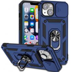 A-One Brand - iPhone 14 Skal Ringhållare Kickstand - Blå