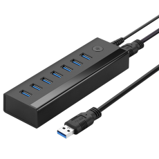 Ugreen - Ugreen 7in1 USB-A Mutifunctional Hub - Svart