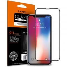 Spigen - Spigen FC Härdat Glas Skärmskydd iPhone 11 Pro - Svart