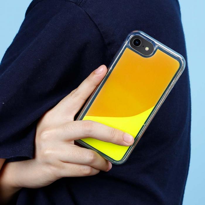 A-One Brand - Liquid Neon Sand skal till iPhone 6/7/8/SE 2020 - Orange