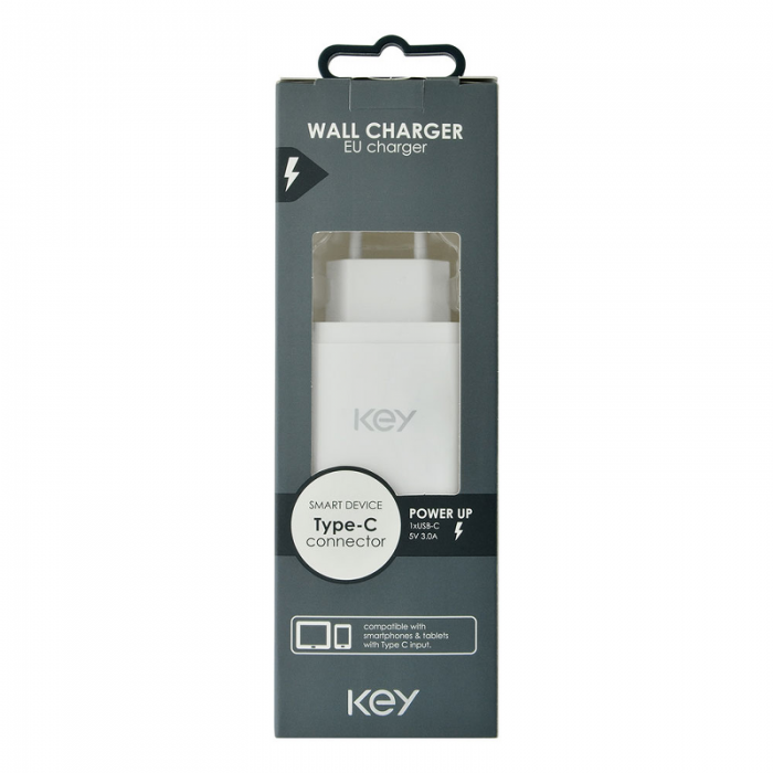 UTGATT5 - Key USB-C Adapter 5V/3.0A/18W - White