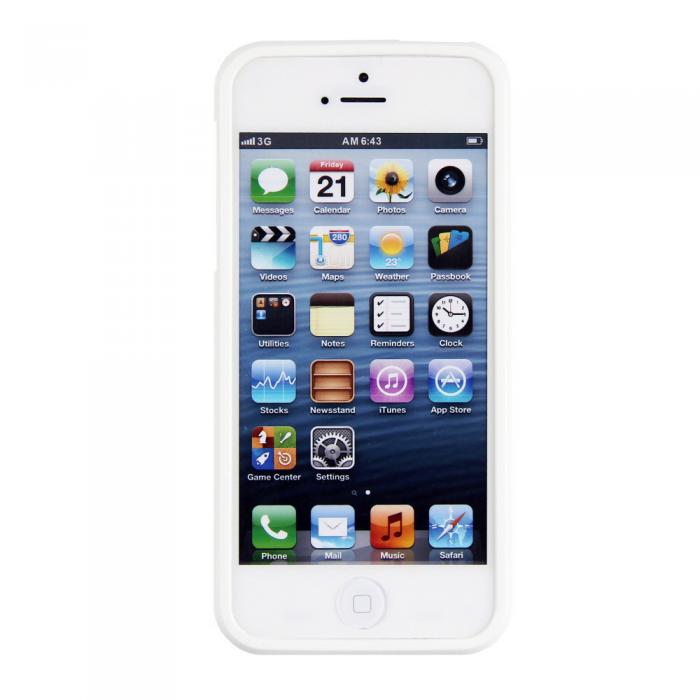 UTGATT4 - Mercury Color Pearl Jelly FlexiCase Skal till Apple iPhone 5/5S/SE (Vit)