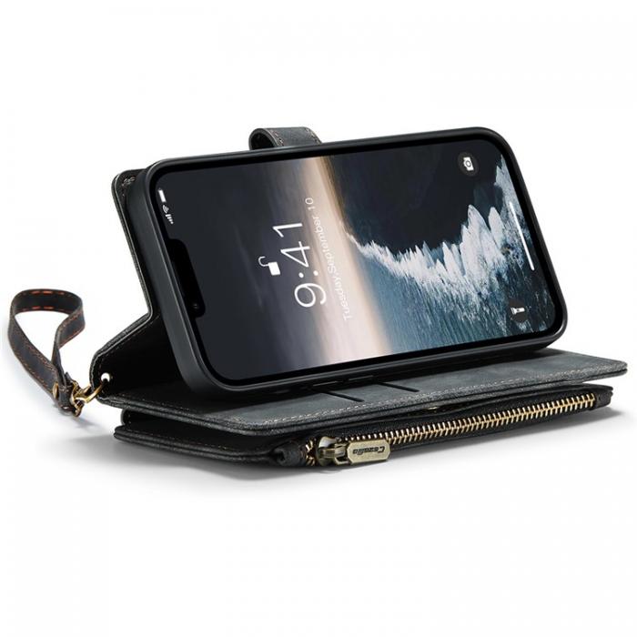 Caseme - CASEME iPhone 15 Plus Plnboksfodral C30 Zipper - Svart