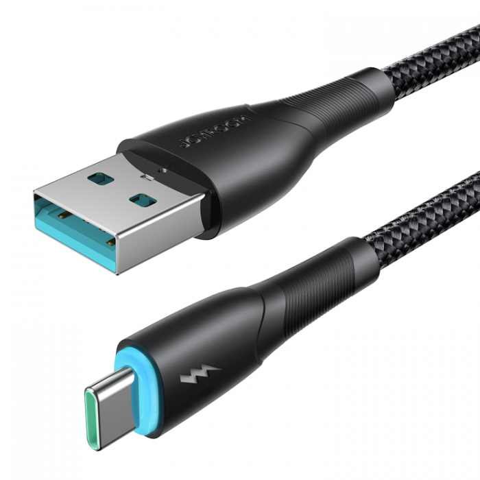 Joyroom - Joyroom Starry USB-A till USB-C Kabel 1m - Svart