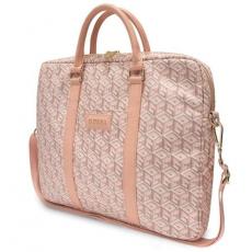Guess - Guess Datorfodral 16'' GCube Stripes - Rosa