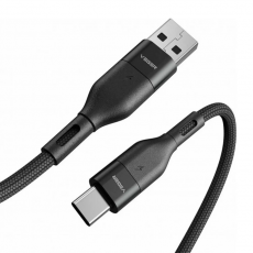 Veger - Veger USB-A till USB-C Kabel (1.5m) 2.4A - Svart