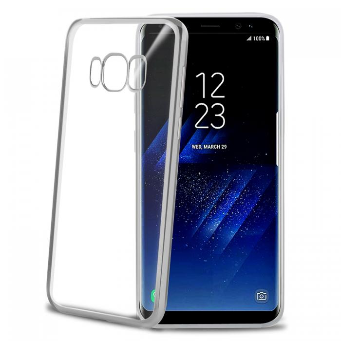 UTGATT5 - Celly Laser Cover Samsung Galaxy S8 - Silver