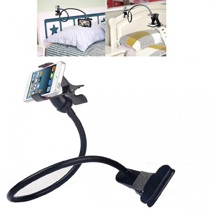 UTGATT5 - Lazy Bed Desktop Flexible Car Mount Clip Holder (Rd)