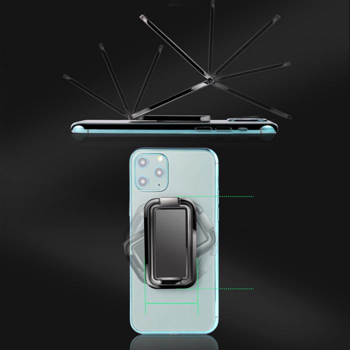 A-One Brand - Vikbar Magnetisk mobilhllare - Silver