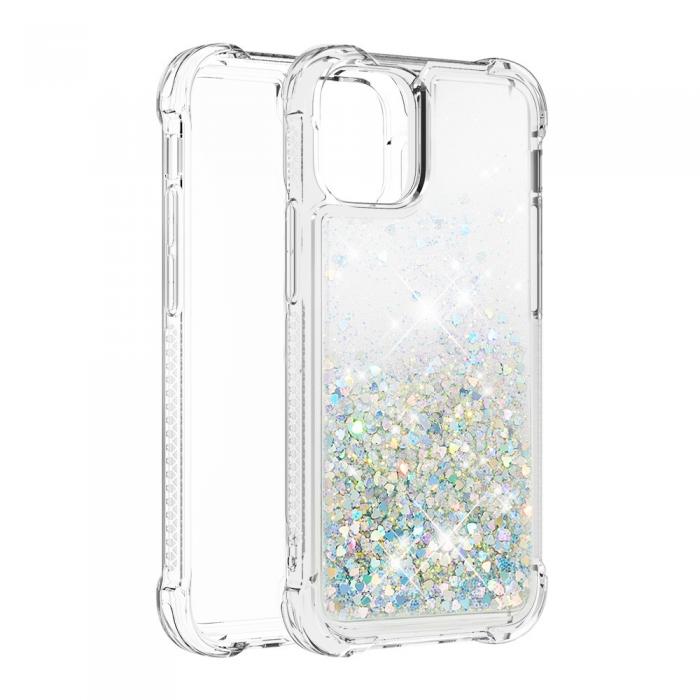 OEM - Drop-Proof Glitter Sequins Skal till iPhone 13 - Silver