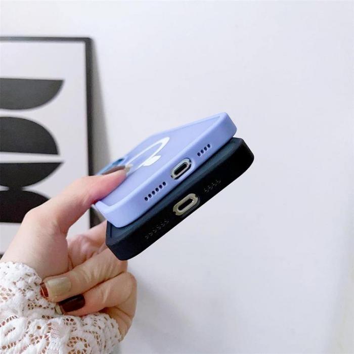 OEM - iPhone 15 Mobilskal MagSafe Magnetic Matte - Burgundy