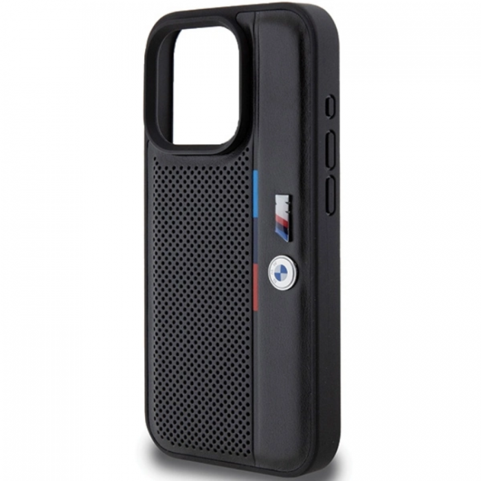 BMW - BMW iPhone 15 Pro Mobilskal Perforated Tricolor Line