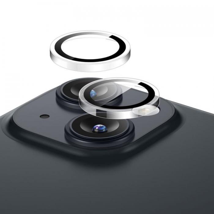 ESR - ESR iPhone 15 Plus/15 Kameralinsskydd i Hrdat Glas