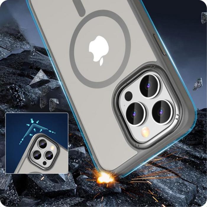 Tech-Protect - Tech-Protect iPhone 15 Pro Mobilskal Magsafe Magmat 2 - Titanium