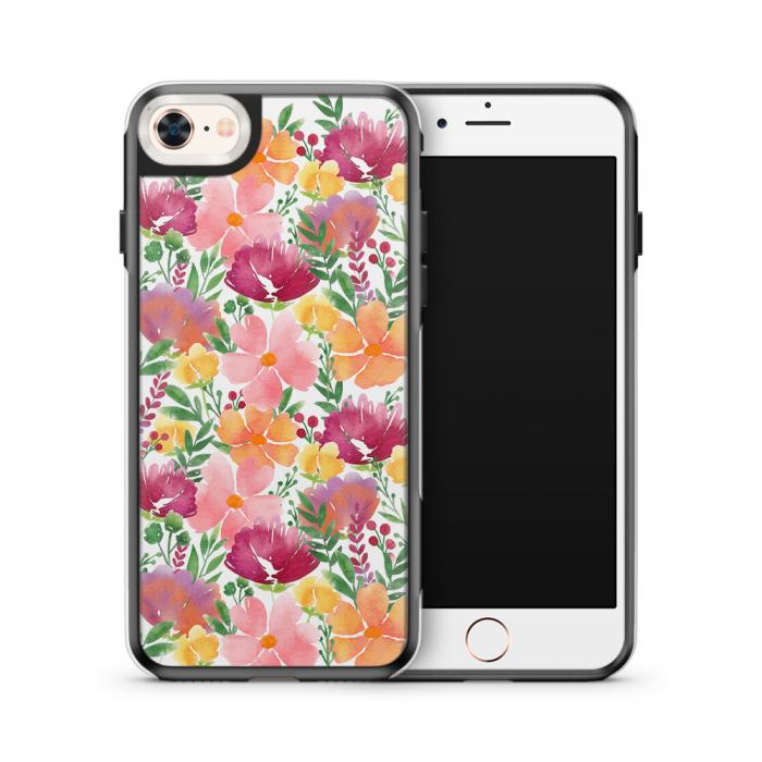 UTGATT5 - Fashion mobilskal till Apple iPhone 8 - Blom-mlning