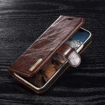 DG.MING - DG.MING Detachable Plånboksfodral till iPhone XS / X - Coffee