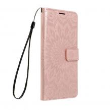 Forcell - Forcell MEZZO Plånboksfodral till Samsung Galaxy S22 Roséguld