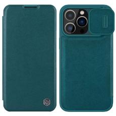 Nillkin - Nillkin iPhone 14 Plus Plånboksfodral Qin Pro - Grön