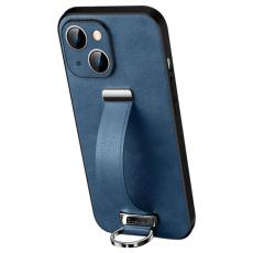 SULADA - SULADA iPhone 15 Mobilskal Kickstand med Wristband - Blå