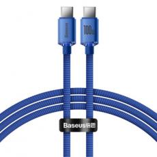 BASEUS - Baseus USB-C till USB-C 100W 1.2m - Blå