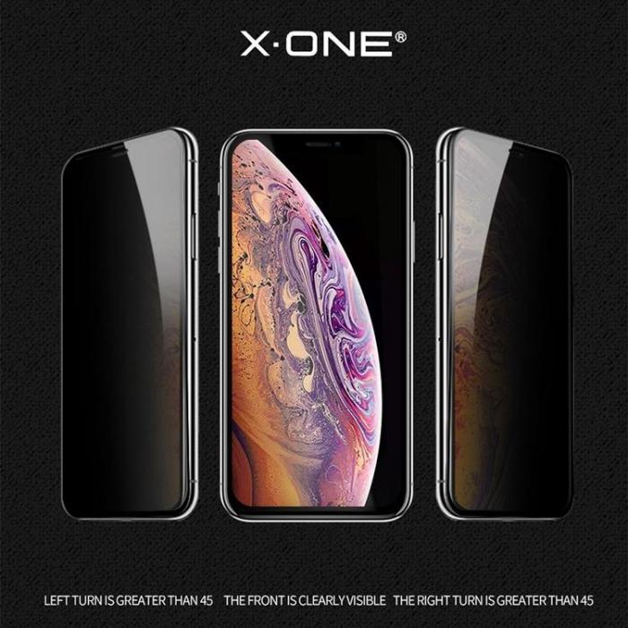X-One - X-One iPhone 15 Hrdat Glas Skrmskydd Privacy - Svart