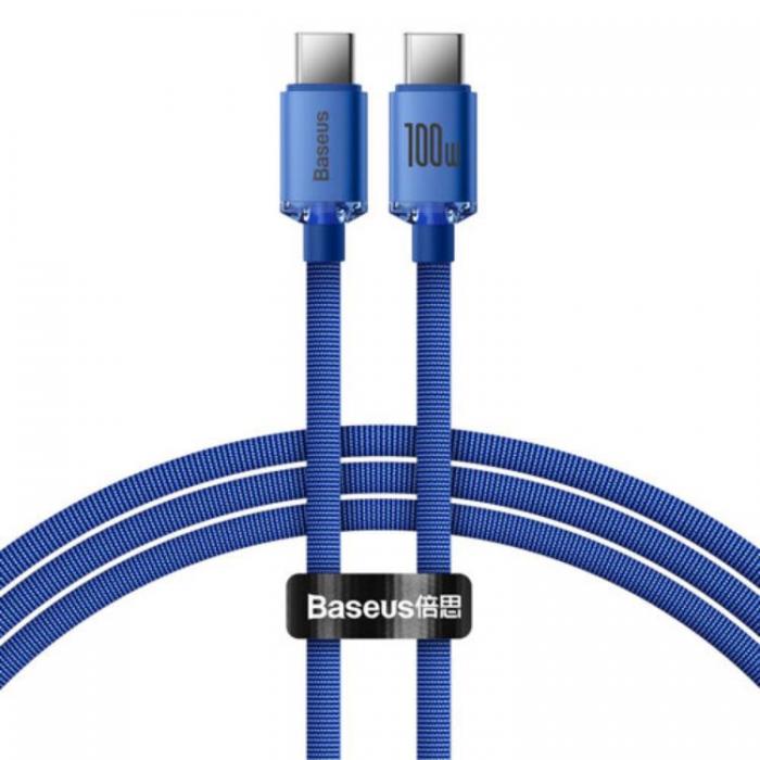 BASEUS - Baseus USB-C till USB-C 100W 1.2m - Bl