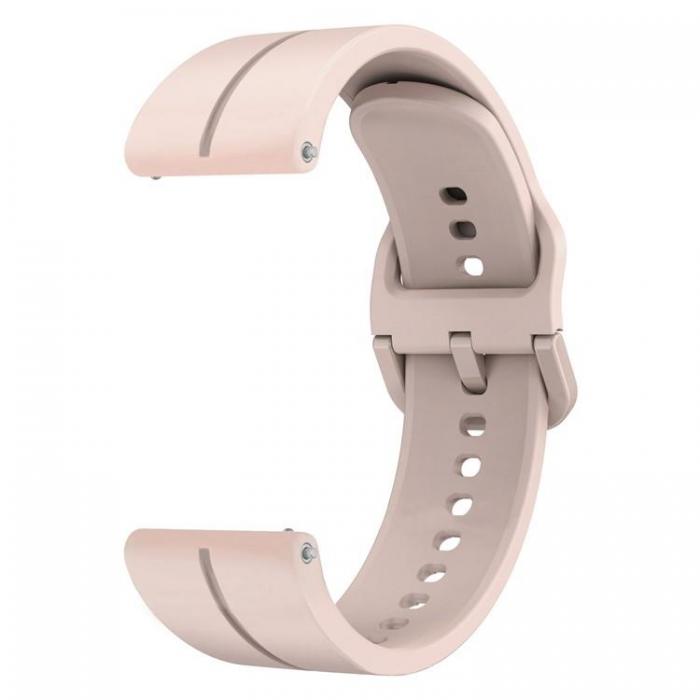 A-One Brand - Galaxy Watch 6 Classic (43mm) Armband Silikon - Ljusrosa