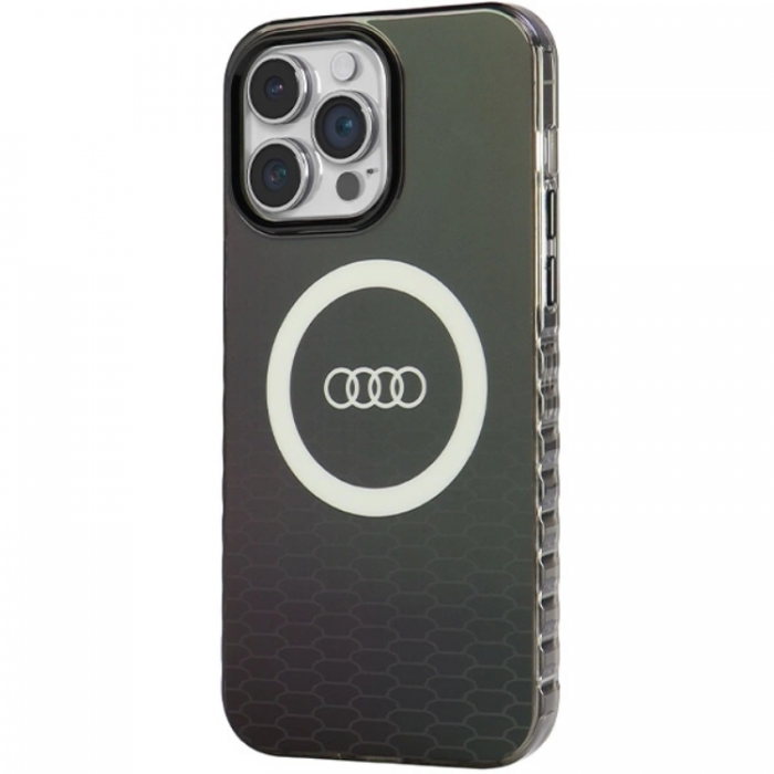 Audi - Audi iPhone 14 Pro Max Mobilskal Magsafe IML Big Logo - Svart